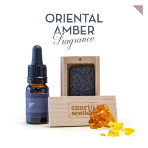 Difusor pasivo de piedra volcánica con fragancia Oriental Amber