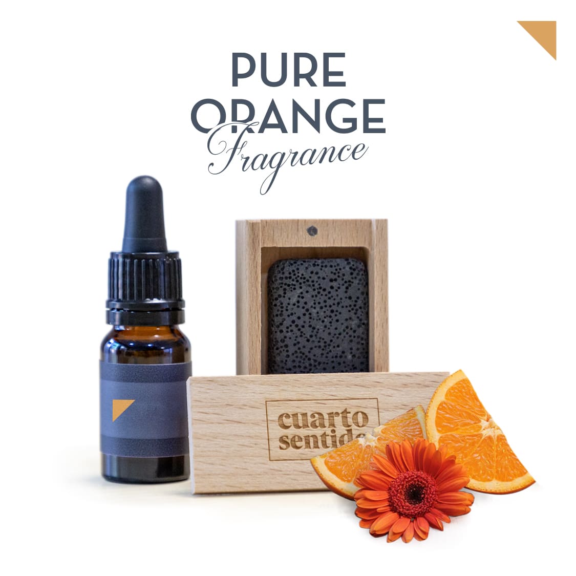 Difusor pasivo de piedra volcánica con fragancia Pure Orange