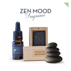 Difusor pasivo de piedra volcánica con fragancia Zen Mood